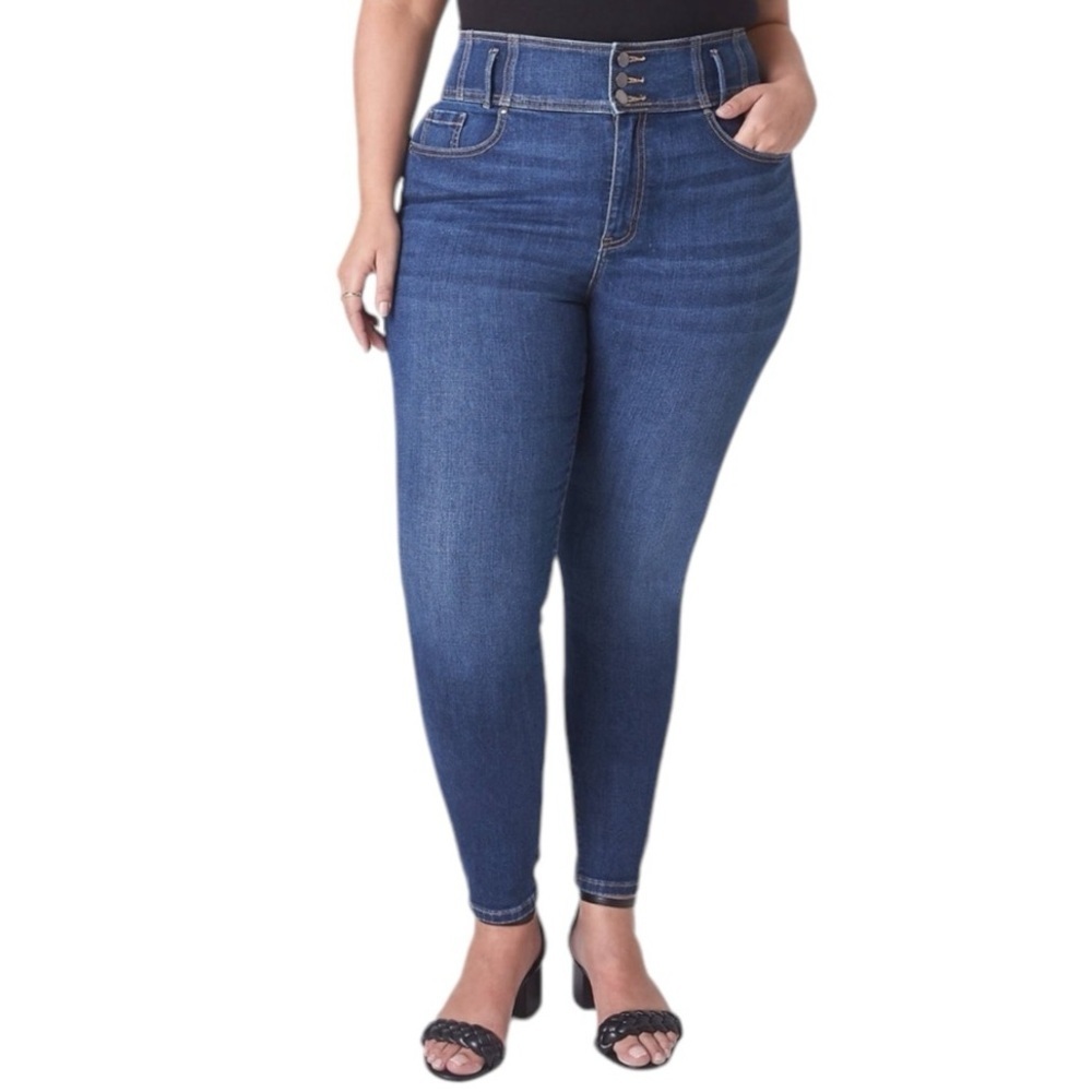 Lane Bryant Dark Blue High-Rise Jeggings